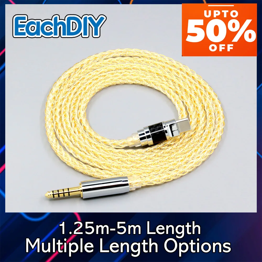 7n Pure 99% Silver 24k Plated 8 Core Gold Earphone Cable For Mark Levinson 5909 No.5909 Noise Cancelling Headphone 9019
7n Pure 99% Silver 24k Plated 8 Core Gold Earphone Cable For Mark Levinson 5909 No.5909 Noise Cancelling Headphone 9019