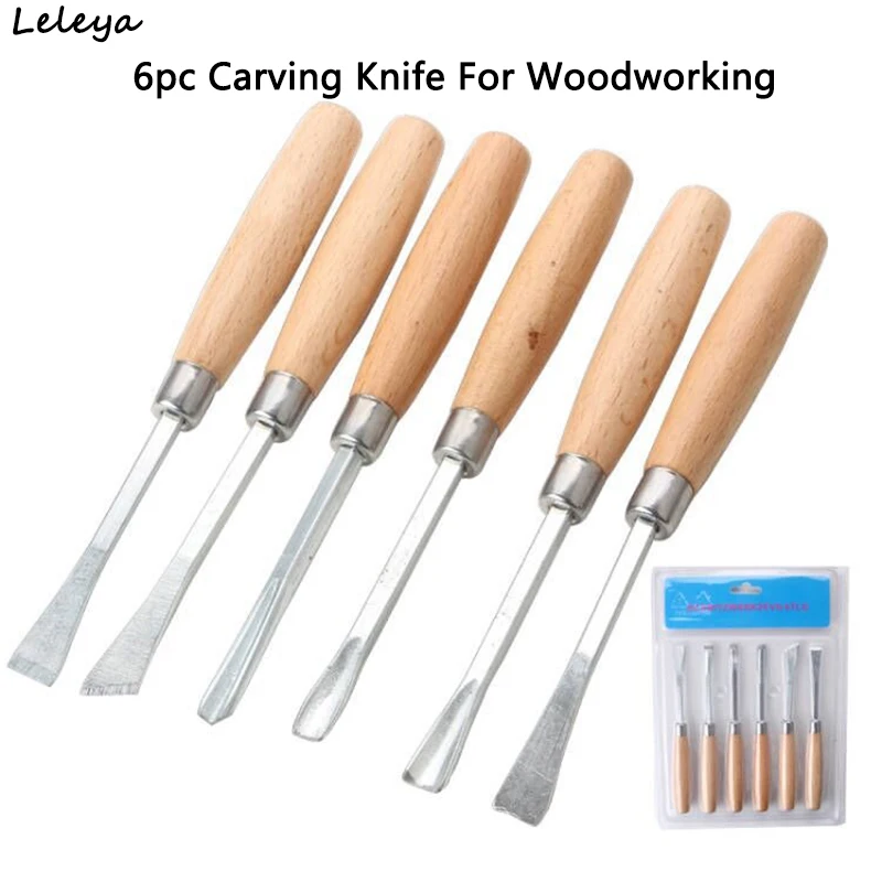 6pcs Wood Cut Knife Set Hand Wood Carving Tools High Quality DIY Hand Knives Set for Woodworking
6pcs Wood Cut Knife Set Hand Wood Carving Tools High Quality DIY Hand Knives Set for Woodworking