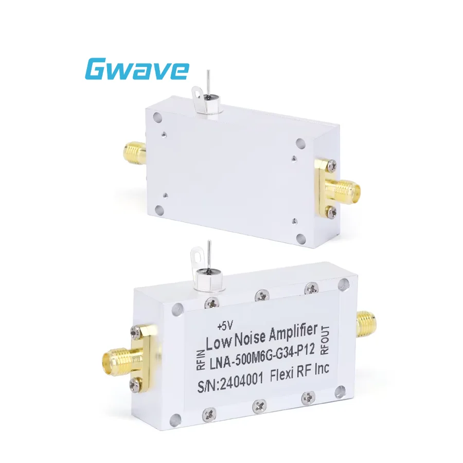 SMA Female 34dB Gain 1.6dB Noise Figure 0.5-6GHz Low Noise Amplifier (LNA) RF Amplifiers
SMA Female 34dB Gain 1.6dB Noise Figure 0.5-6GHz Low Noise Amplifier (LNA) RF Amplifiers