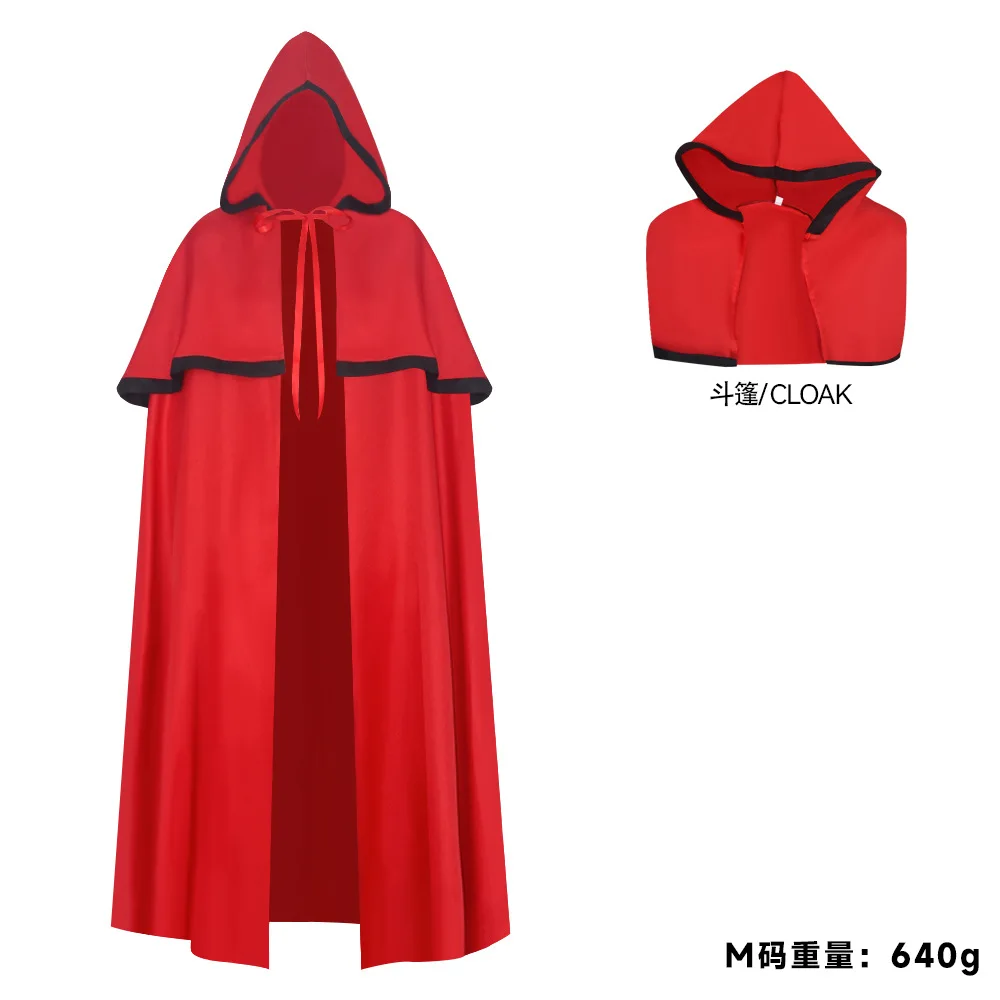 Halloween Hooded Cape Gothic Medieval Witch Vampire Cloak for Men and Women Cosplay Costume
Halloween Hooded Cape Gothic Medieval Witch Vampire Cloak for Men and Women Cosplay Costume