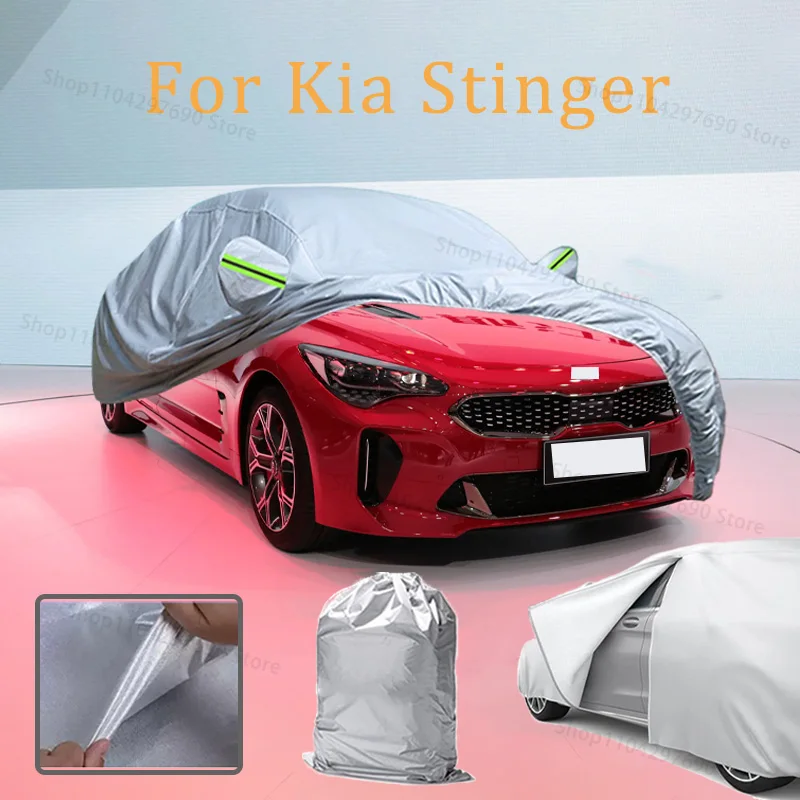 Car Cover For Kia Stinger Door Zipper Full Exterior Black Silvery-Auto Cover Sunshade Dustproof Waterproof Reflective strips
Car Cover For Kia Stinger Door Zipper Full Exterior Black Silvery-Auto Cover Sunshade Dustproof Waterproof Reflective strips