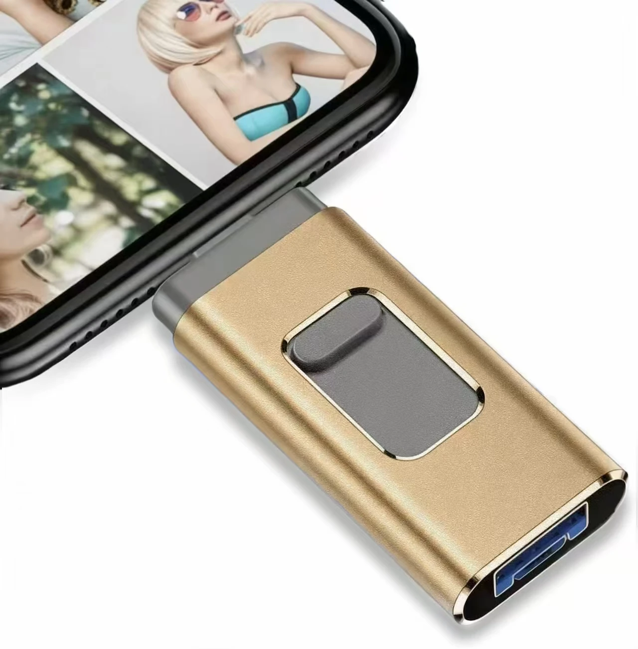 Ultra-Fast USB 3.0 Flash Drive for iPhone & Type-C & Android & PC, Memory Stick Thumb Drive for Photo & File & Video Backup,
Ultra-Fast USB 3.0 Flash Drive for iPhone & Type-C & Android & PC, Memory Stick Thumb Drive for Photo & File & Video Backup,