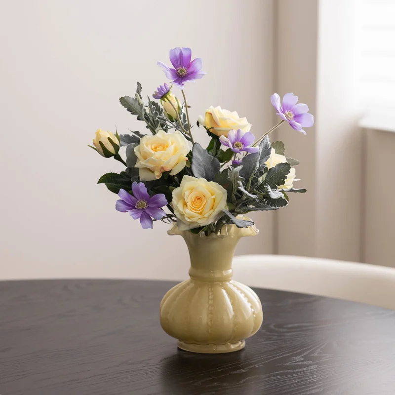 Indoor furniture living room decoration fake flower simulation silk flower niche fresh medieval vase wind chimes lil
Indoor furniture living room decoration fake flower simulation silk flower niche fresh medieval vase wind chimes lil