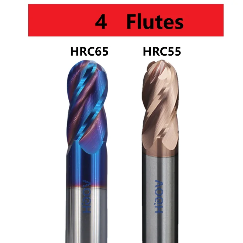 4 Flutes Ball Nose End Mill R1.5 R2 R3 R4 R6 R8 4F Bull Nose Endmill Round Head fresa Carbide Milling Cutter
4 Flutes Ball Nose End Mill R1.5 R2 R3 R4 R6 R8 4F Bull Nose Endmill Round Head fresa Carbide Milling Cutter