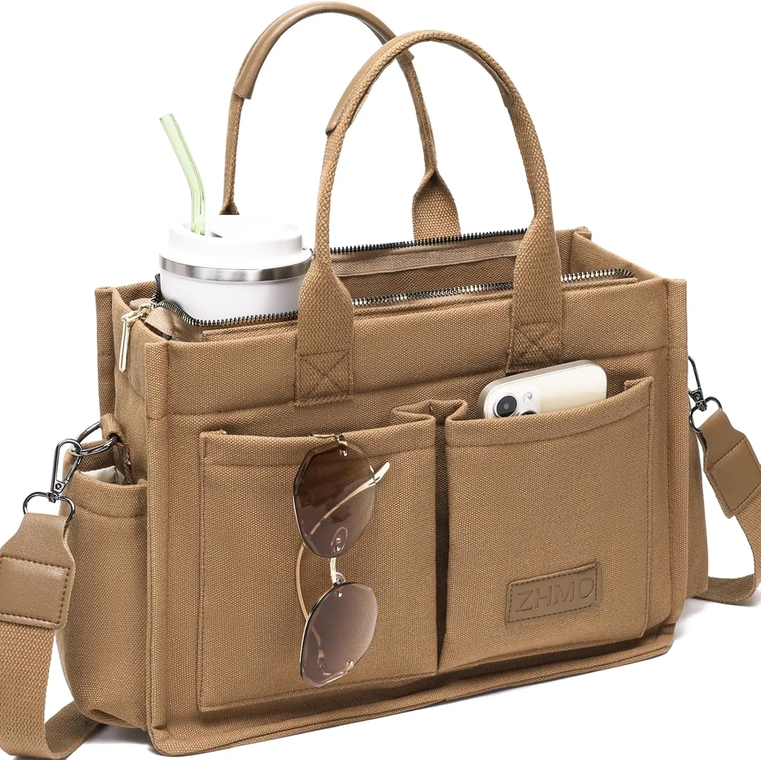 Women's Canvas Tote Bag for Work, Travel, Laptop - Large Crossbody Purse
Women's Canvas Tote Bag for Work, Travel, Laptop - Large Crossbody Purse