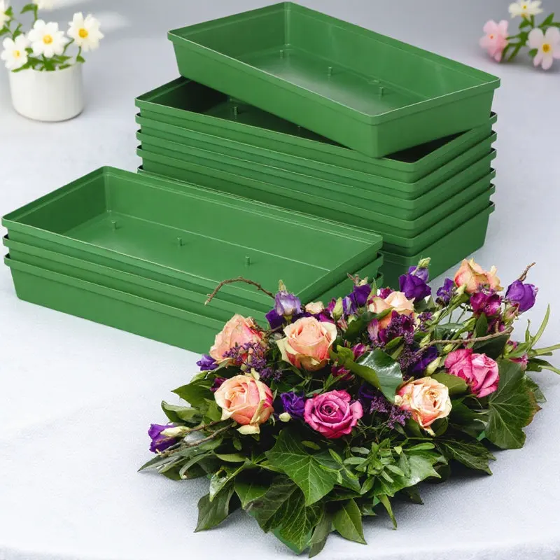 10Pcs Long Pin Floral Mud Tray Plastic Foam Trays Flower Arrangement Supplies Floral Foam Tray for Wedding Party Decoration
10Pcs Long Pin Floral Mud Tray Plastic Foam Trays Flower Arrangement Supplies Floral Foam Tray for Wedding Party Decoration