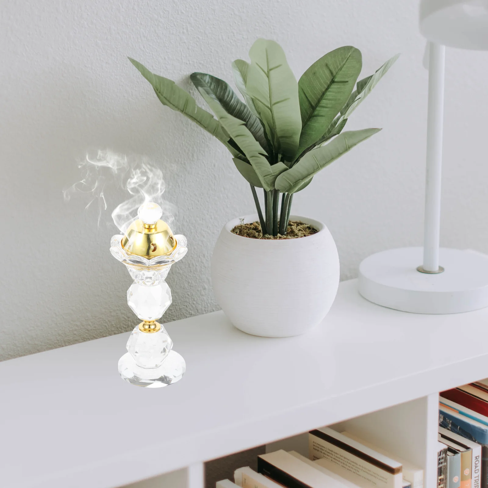 Crystal Incense Burner Classic Delicate Design Smoke Surrounding Mystery Temple Yoga Massage Shop Decoration
Crystal Incense Burner Classic Delicate Design Smoke Surrounding Mystery Temple Yoga Massage Shop Decoration