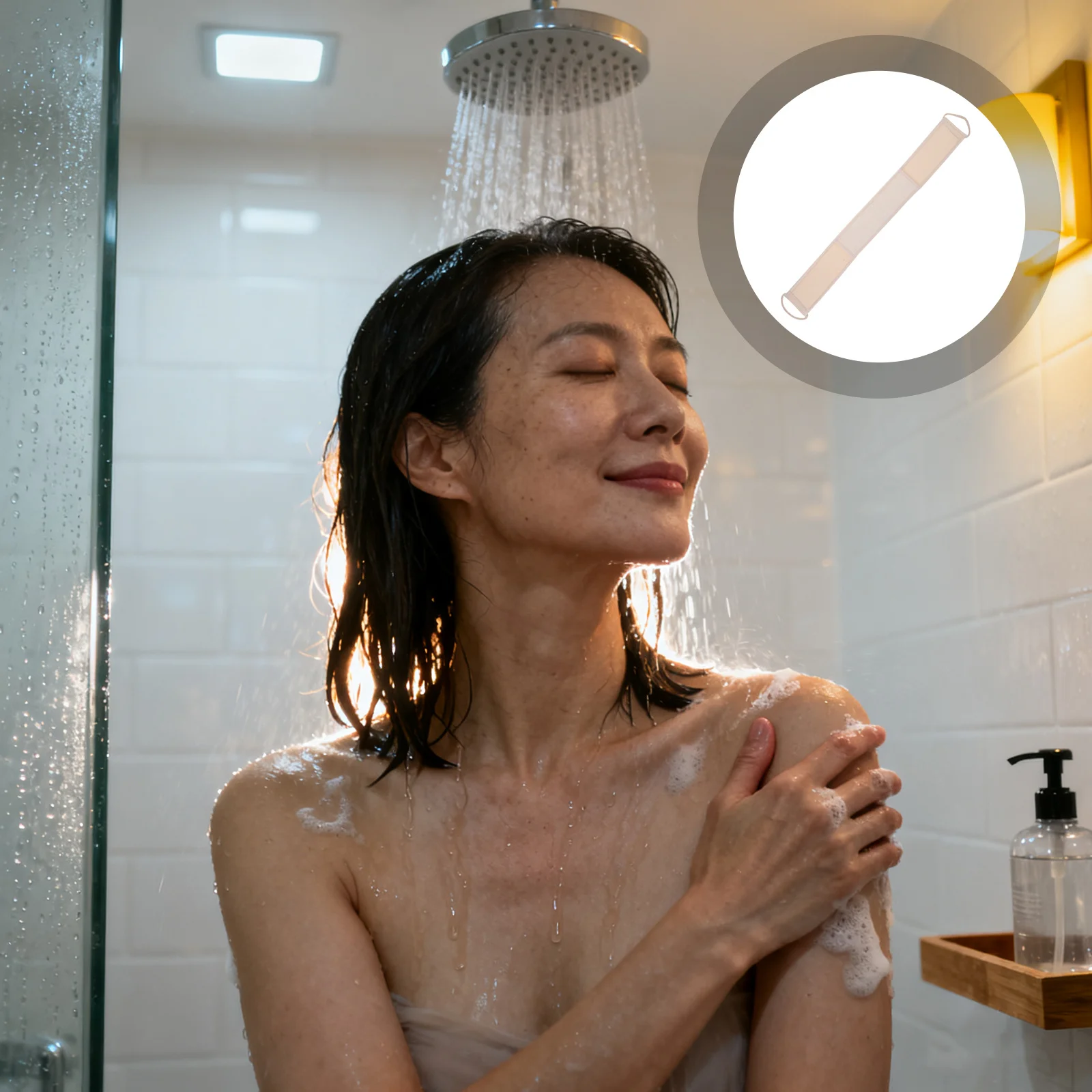 1Pcs Exfoliating Bath Towel Premium Loofah and Cotton Lengthening Design Easy to Reach Back Neck Shoulders Moisture Absorbing
1Pcs Exfoliating Bath Towel Premium Loofah and Cotton Lengthening Design Easy to Reach Back Neck Shoulders Moisture Absorbing