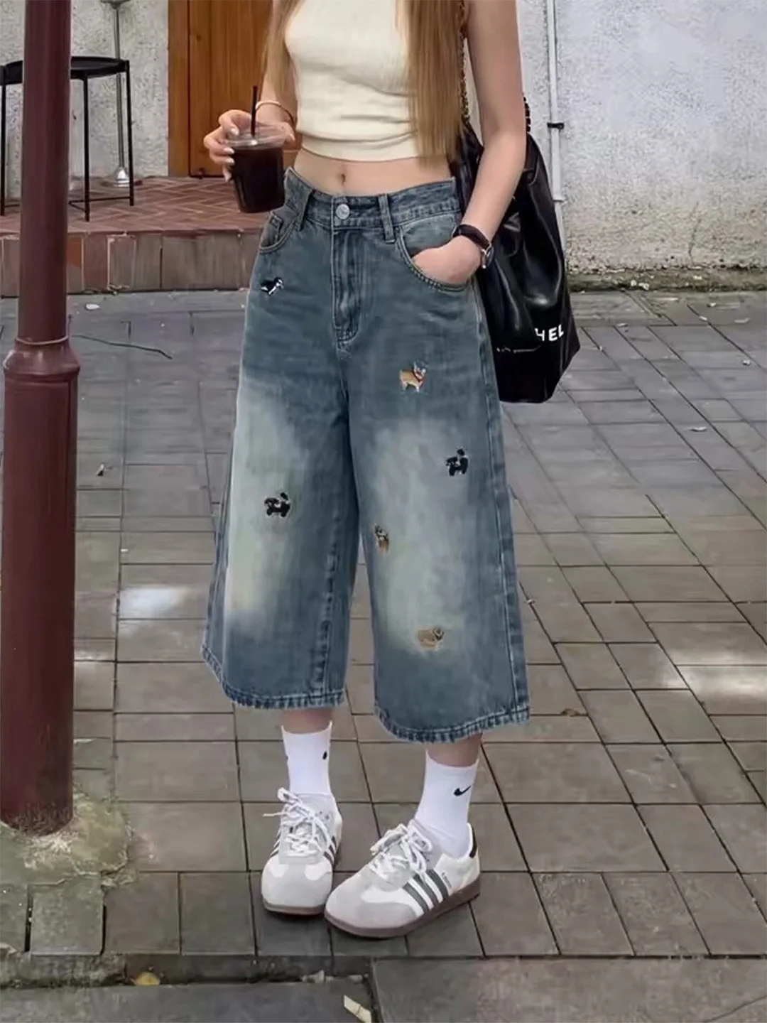 Summer 2026 Slim Fit American Style Dog Embroidery Thin Denim Jeans Women's High Street Vintage Wide Leg Low Waist Zipper Clo...
Summer 2026 Slim Fit American Style Dog Embroidery Thin Denim Jeans Women's High Street Vintage Wide Leg Low Waist Zipper Clo...