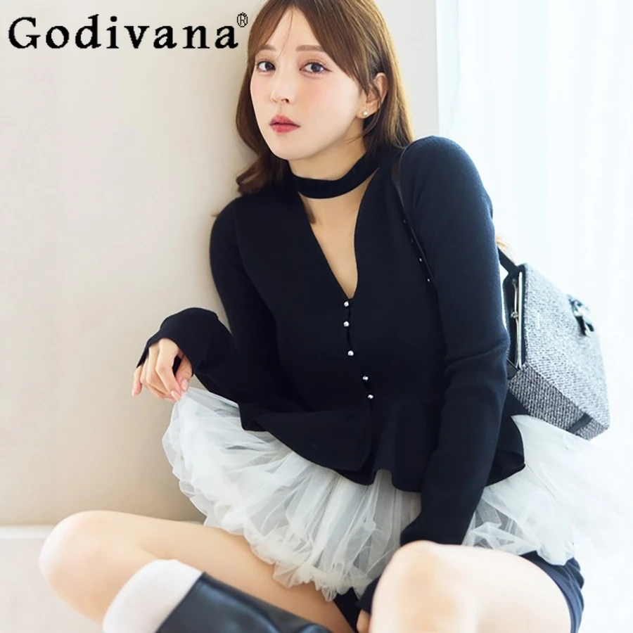 Japanese Sweet Fashion Knit Cardigan Jacket Mesh Vest 2-Piece Set Spring Autumn New Girls Slim Elegant V-Neck Knitwear Coats 
Japanese Sweet Fashion Knit Cardigan Jacket Mesh Vest 2-Piece Set Spring Autumn New Girls Slim Elegant V-Neck Knitwear Coats
