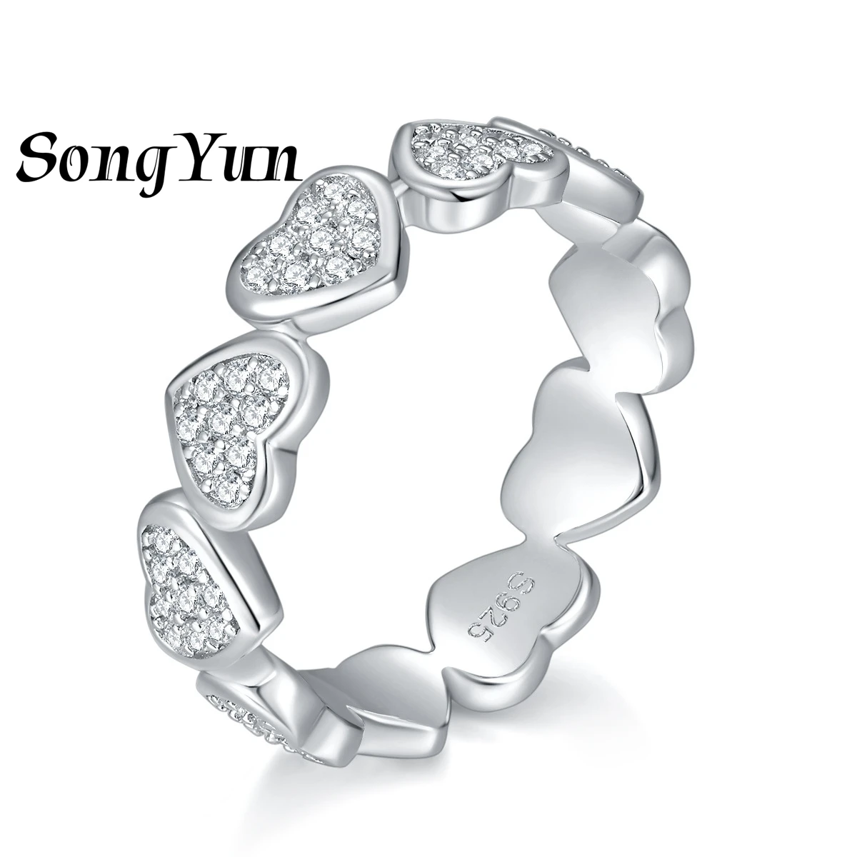 SONGYUN Luxury Jewelry 925 Sterling Silver Ring D Color VVS Moissanite Diamond Heart Ring for Women 18K Gold Plated Jewelry
SONGYUN Luxury Jewelry 925 Sterling Silver Ring D Color VVS Moissanite Diamond Heart Ring for Women 18K Gold Plated Jewelry