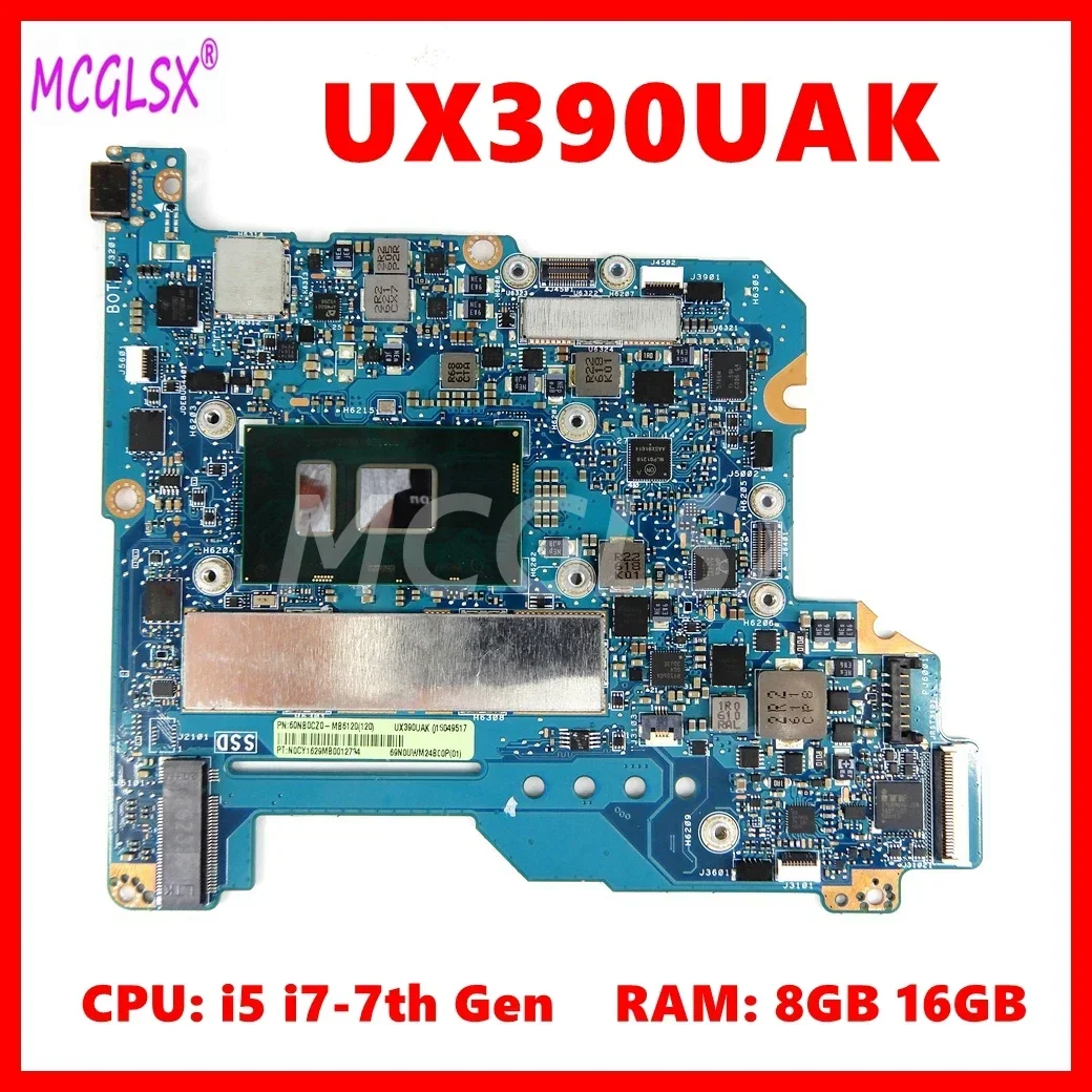 UX390UAK Laptop Motherboard For ASUS ZenBook UX390U UX390UA UX390UAK Mainboard with i5-7200U/i7-7500U CPU 8GB-RAM
UX390UAK Laptop Motherboard For ASUS ZenBook UX390U UX390UA UX390UAK Mainboard with i5-7200U/i7-7500U CPU 8GB-RAM