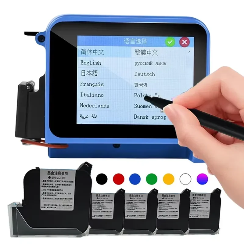 CE Certified Mini Coding Machine for 2-12.7mm Portable Date Coder with Quick-Drying Ink for Food Packaging Color Inkjet
CE Certified Mini Coding Machine for 2-12.7mm Portable Date Coder with Quick-Drying Ink for Food Packaging Color Inkjet