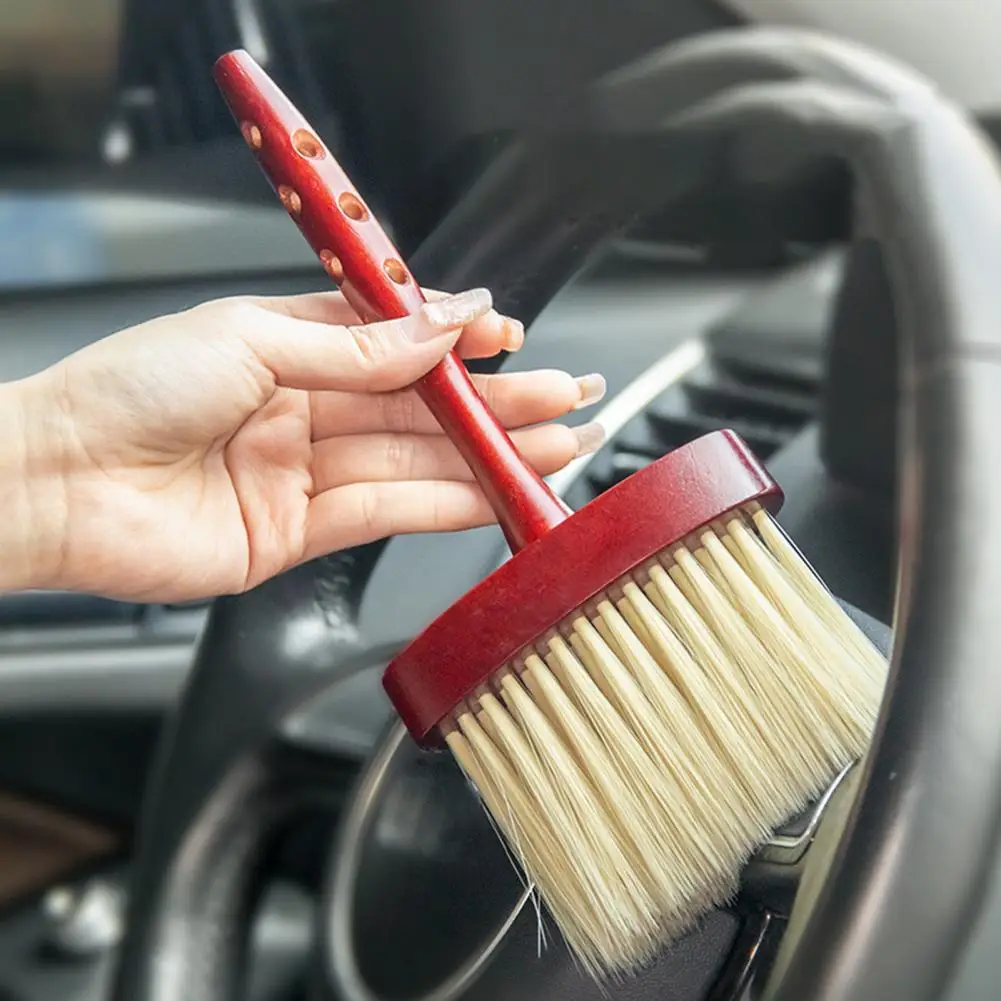 Practical Car Dust Cleaner Wooden Handle Portable Detailing Brush Soft Car Detailing Brush
Practical Car Dust Cleaner Wooden Handle Portable Detailing Brush Soft Car Detailing Brush
