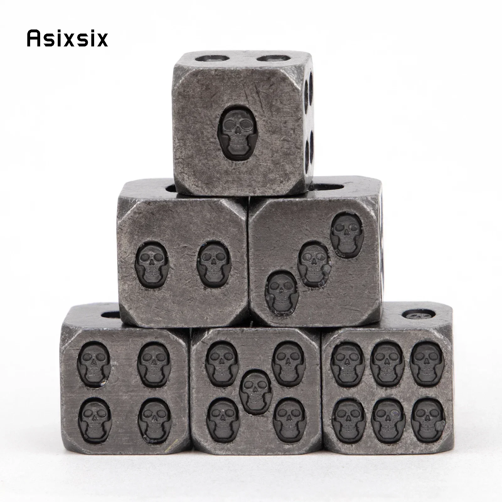 6 Pcs Silver Skull Metal Dice Perfect For Card Games Board Games For Critical Role, Rpgs, D&D
6 Pcs Silver Skull Metal Dice Perfect For Card Games Board Games For Critical Role, Rpgs, D&D