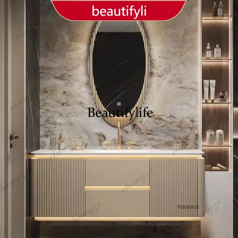 M53 Luxury Bathroom Vanity Cabinets Set Modern Slate Single Double Basin Nordic Oak Storage Bathroom Sink Cabinet with Mirror
M53 Luxury Bathroom Vanity Cabinets Set Modern Slate Single Double Basin Nordic Oak Storage Bathroom Sink Cabinet with Mirror
