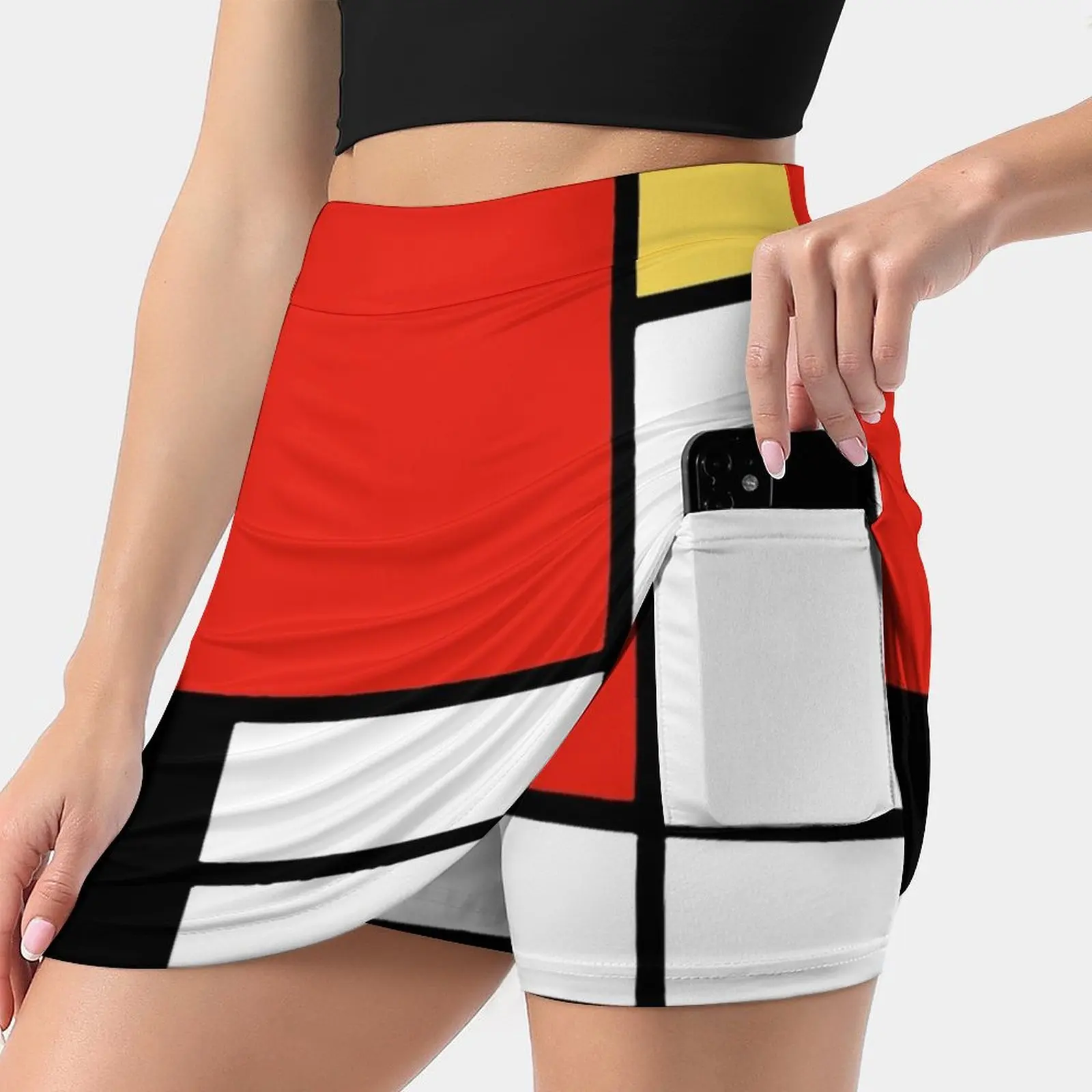 Женская юбка Mondrian Y2K, летняя одежда 2022, юбка-брюки в стиле K-POP с карманами, Геометрическая одноцветная художественная
Женская юбка Mondrian Y2K, летняя одежда 2022, юбка-брюки в стиле K-POP с карманами, Геометрическая одноцветная художественная