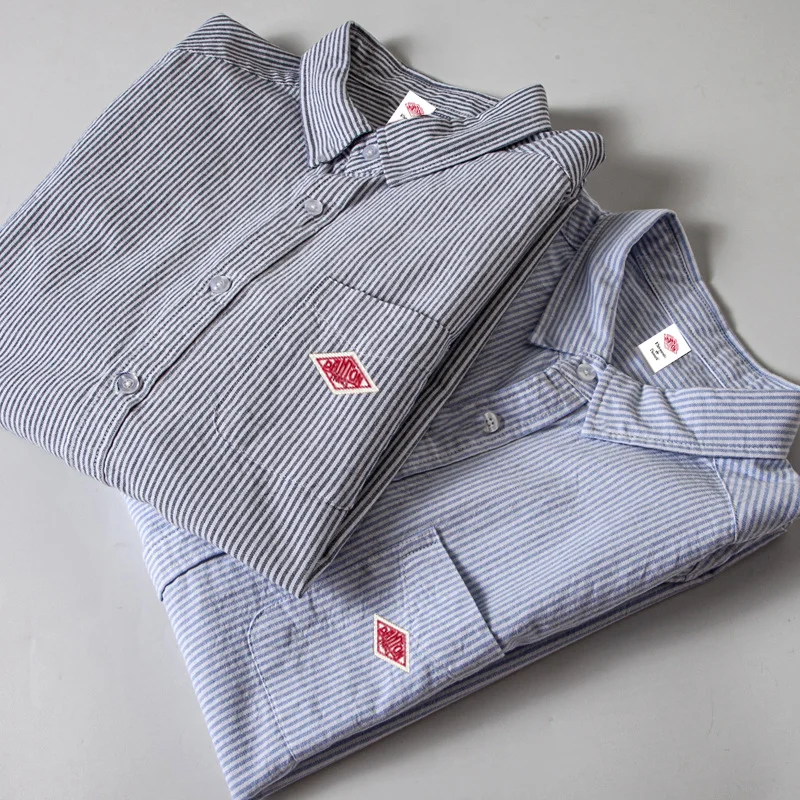 Waed Ox Cloth irt Men's Casual Short-sleeved shirt Sve Retro Artistic Stripe Pattern Direct from Japan Pure Cotton Breathable Yo
Waed Ox Cloth irt Men's Casual Short-sleeved shirt Sve Retro Artistic Stripe Pattern Direct from Japan Pure Cotton Breathable Yo