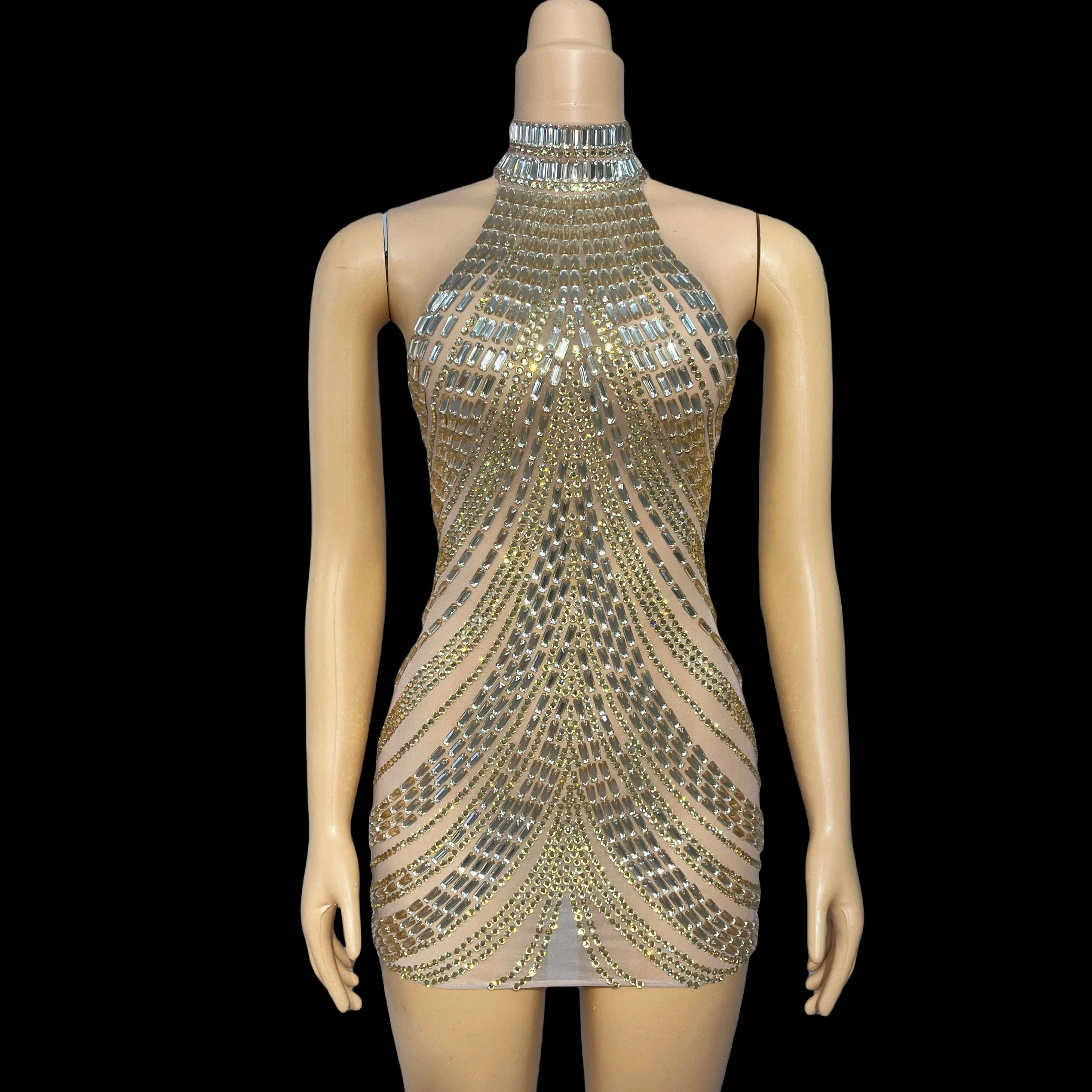 Extravagant evening sparkling champagne rhinestones elegant dresses ladies party red carpet show costumes Changriyuan
Extravagant evening sparkling champagne rhinestones elegant dresses ladies party red carpet show costumes Changriyuan