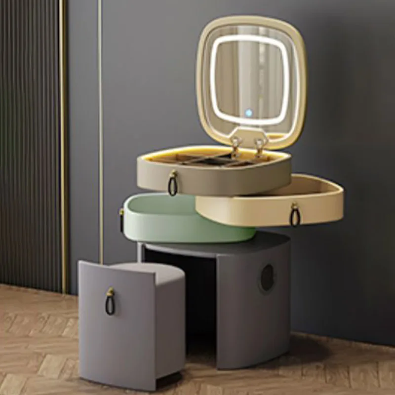 Storage Mirror Dressers Luxury Bedroom Womens Makeup Small Dressers Chair Cosmetics Elegant Modern Tocador Maquillaje Furniture
Storage Mirror Dressers Luxury Bedroom Womens Makeup Small Dressers Chair Cosmetics Elegant Modern Tocador Maquillaje Furniture