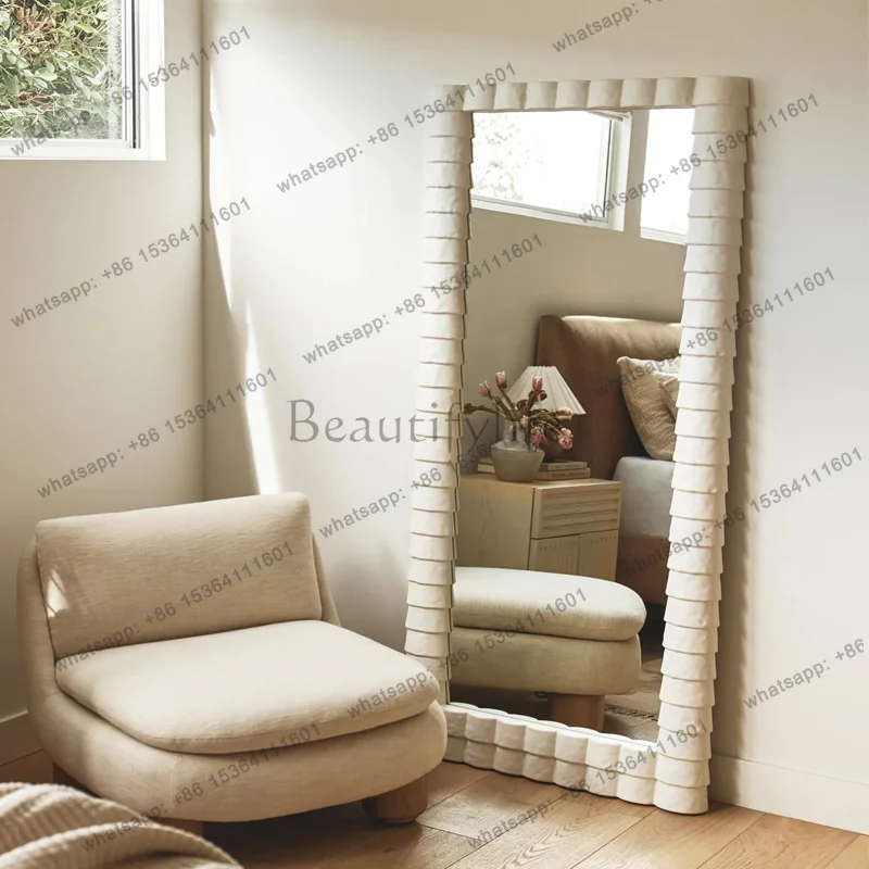 European full-body floor mirror home bedroom wall-mounted full-length mirror advanced sense
European full-body floor mirror home bedroom wall-mounted full-length mirror advanced sense