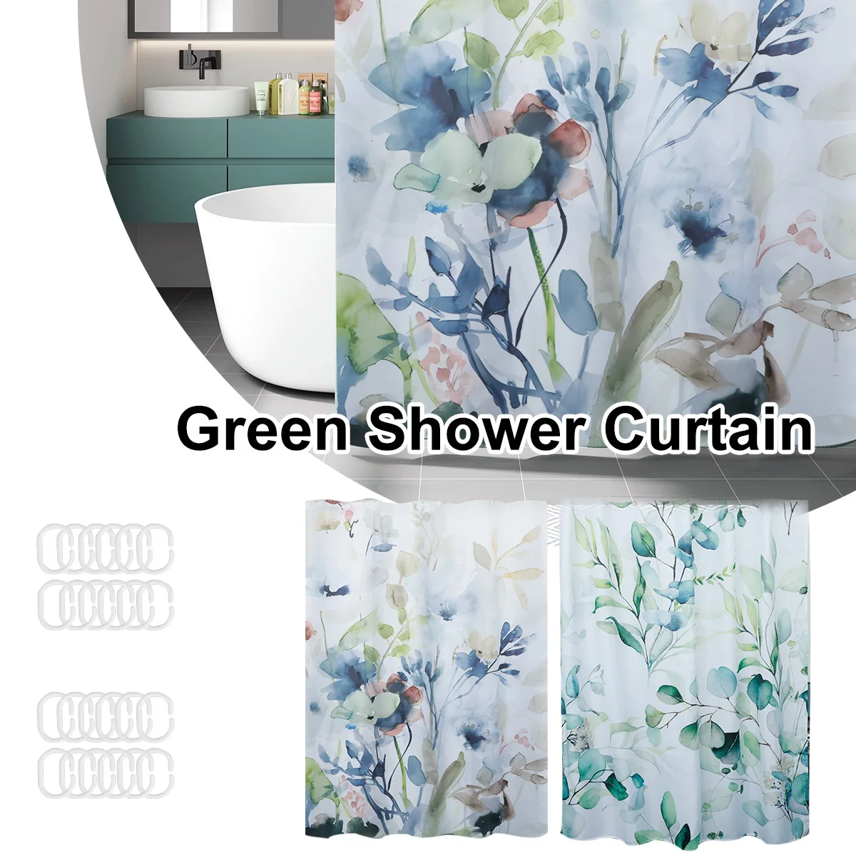Shower Curtain Waterproof Polyester Bathroom Curtain 71x71inch Quick-Drying Shower Curtain Decorative Plants Shower Curtain with
Shower Curtain Waterproof Polyester Bathroom Curtain 71x71inch Quick-Drying Shower Curtain Decorative Plants Shower Curtain with