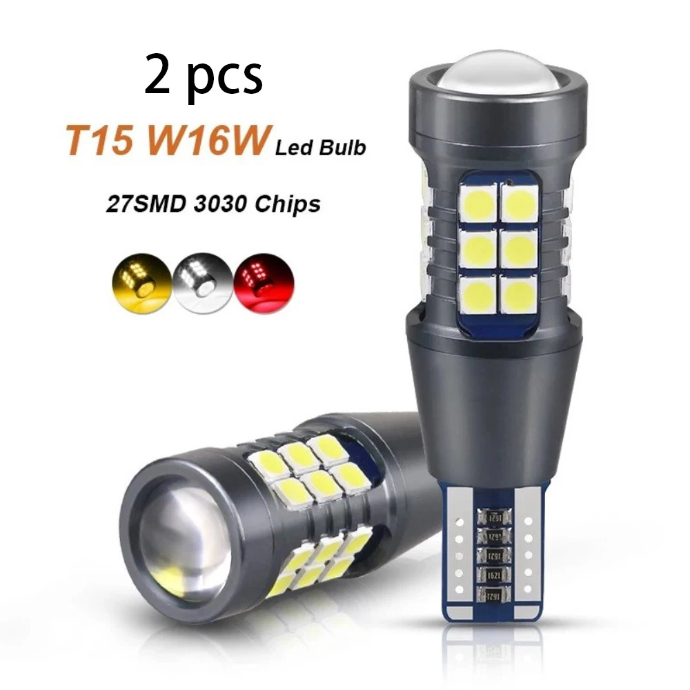 2pcs Super Bright T15 LED Bulbs Canbus Car Light High Power 3030 27SMD No Error For Tail Signal Lamp Backup Reserve Lights
2pcs Super Bright T15 LED Bulbs Canbus Car Light High Power 3030 27SMD No Error For Tail Signal Lamp Backup Reserve Lights