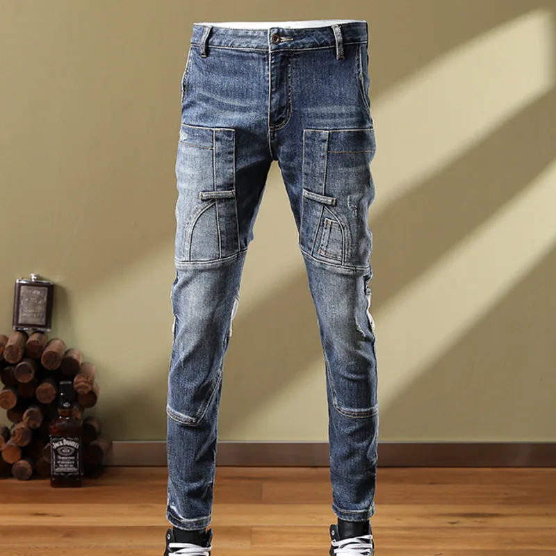 European Style Autumn Elastic Patch Slim Fit Versatile Men Jean High Quality Hip Hop Jeans Men Trend Brand Fashion Men Pant
European Style Autumn Elastic Patch Slim Fit Versatile Men Jean High Quality Hip Hop Jeans Men Trend Brand Fashion Men Pant