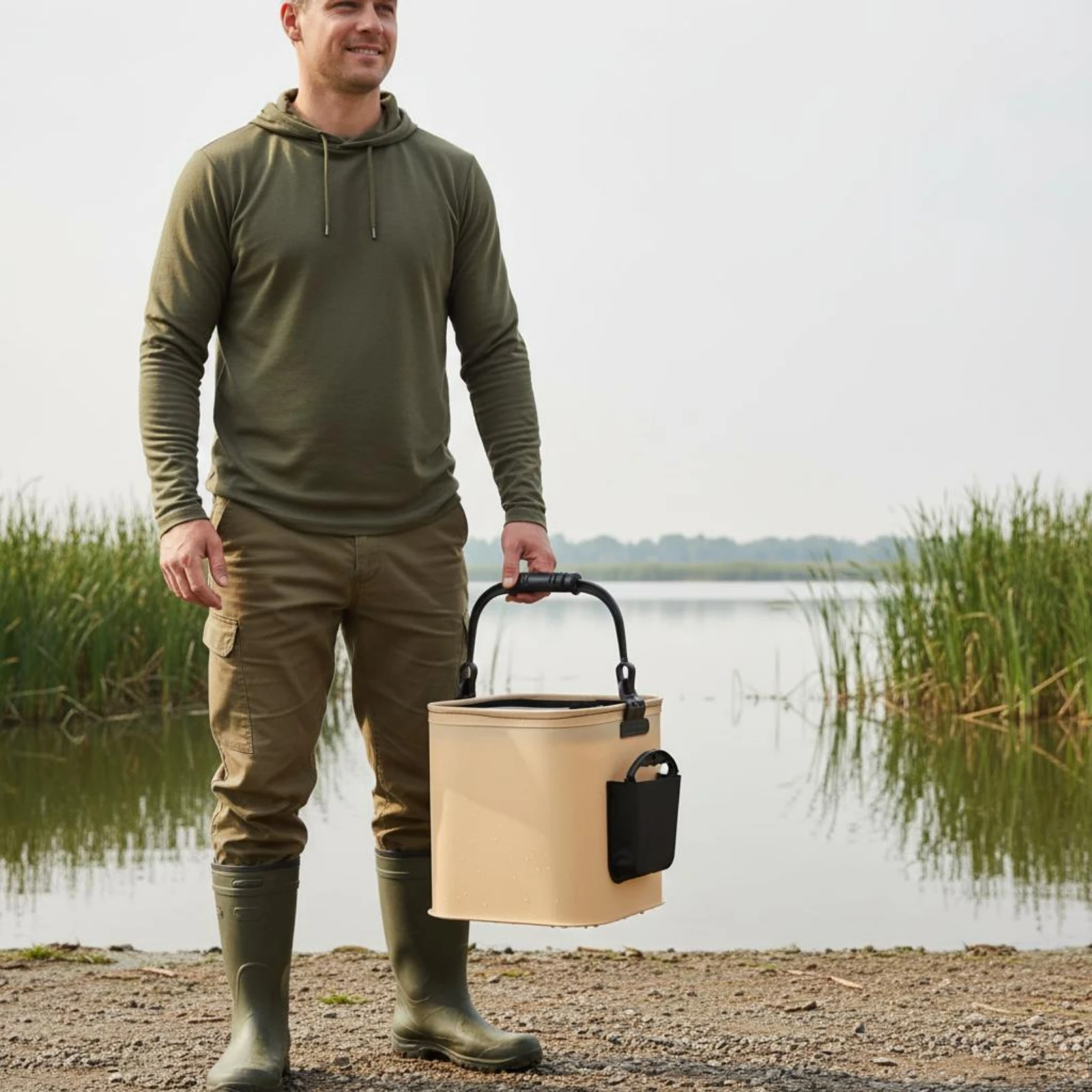 Collapsible Aquatic Pail Foldable Portable Live Aquatic Pail Portable Pail Large Opening Stand-up Stability for Anglers
Collapsible Aquatic Pail Foldable Portable Live Aquatic Pail Portable Pail Large Opening Stand-up Stability for Anglers