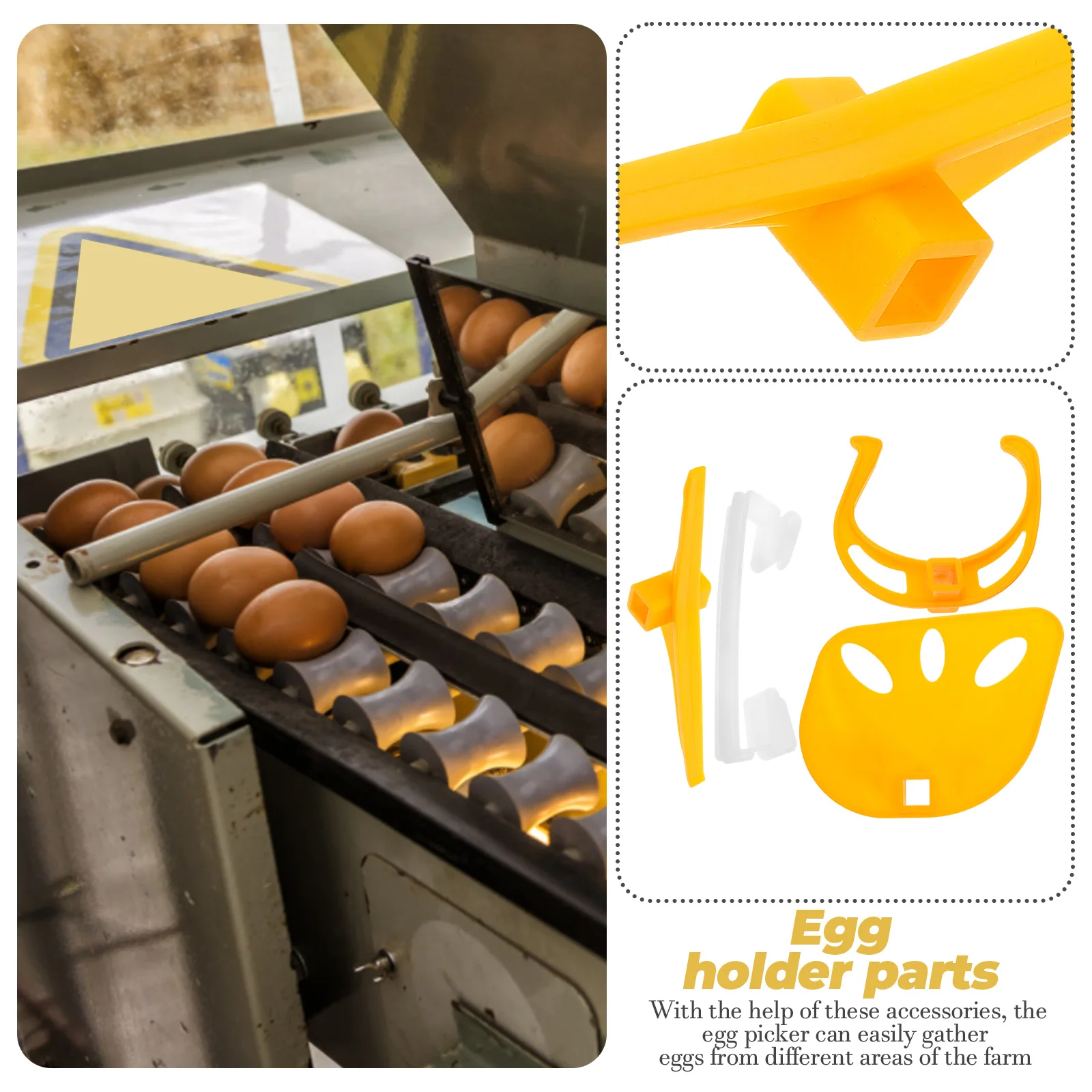 1 set Egg Picker Accessories 1 2 3 4 Set Farm Machine Parts Plastic Clip Tools Egg Collection Poultry Farm Holder Components
1 set Egg Picker Accessories 1 2 3 4 Set Farm Machine Parts Plastic Clip Tools Egg Collection Poultry Farm Holder Components