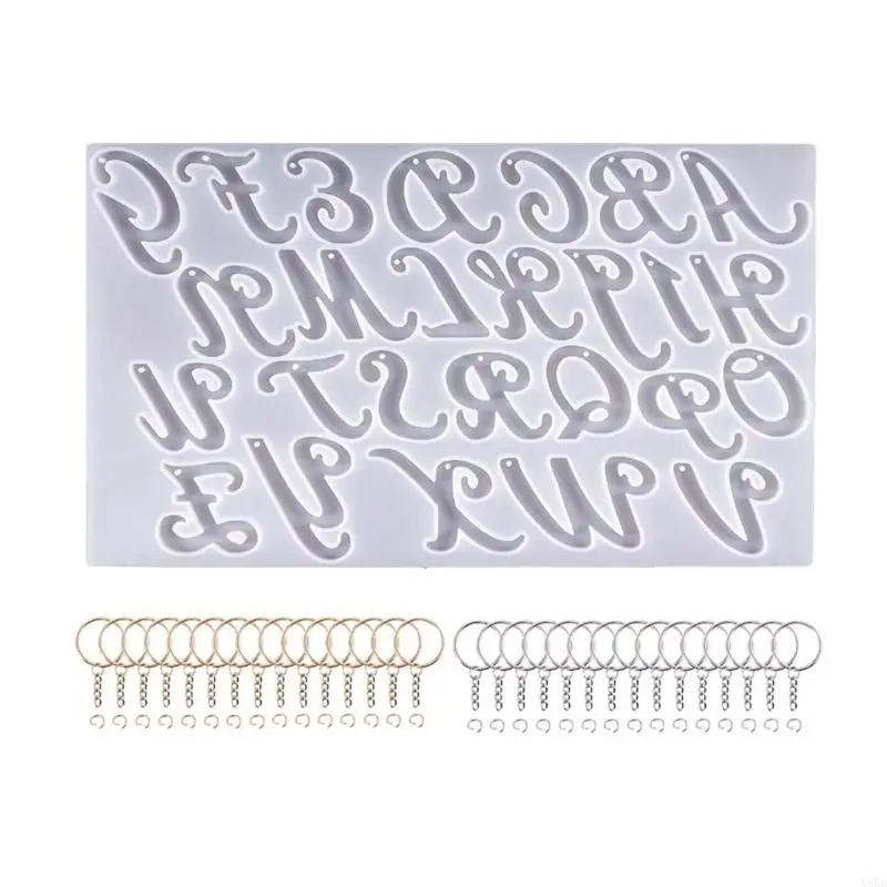 N5KA Silicone Resin Molds Fancy Letter and Ornament Molds Epoxy Resin Casting Molds Resin Keychain Making Set
N5KA Silicone Resin Molds Fancy Letter and Ornament Molds Epoxy Resin Casting Molds Resin Keychain Making Set