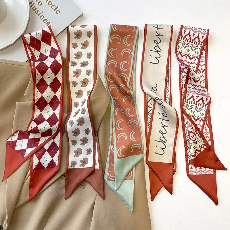5pcs/set Series Silk Satin Scarf Women Cloth Hair Bands Headdress Accessories Lady Scarves Ribbon Neck Ties for Bag Handle
5pcs/set Series Silk Satin Scarf Women Cloth Hair Bands Headdress Accessories Lady Scarves Ribbon Neck Ties for Bag Handle