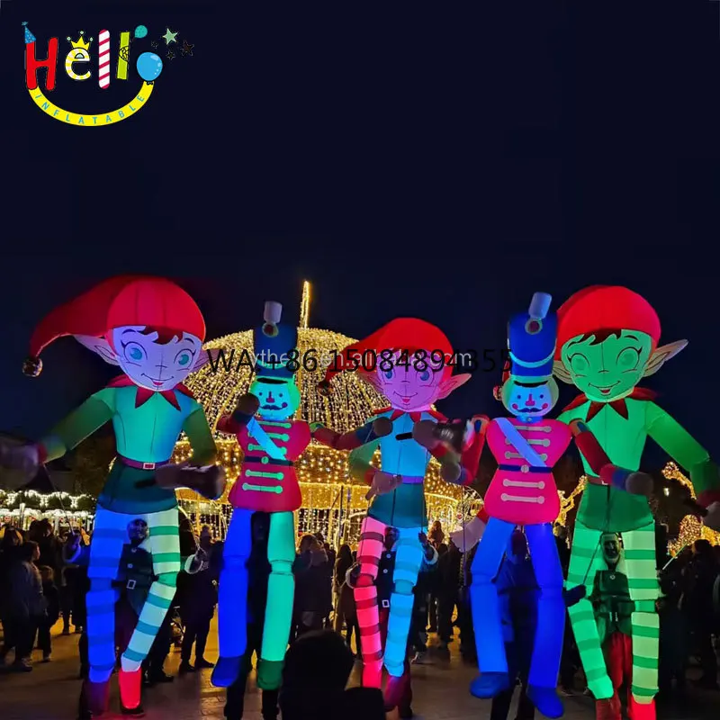 Outdoor Christmas Giant LED Lighted Inflatable Elf Decoration Puppet for Outdoor Parades
Outdoor Christmas Giant LED Lighted Inflatable Elf Decoration Puppet for Outdoor Parades