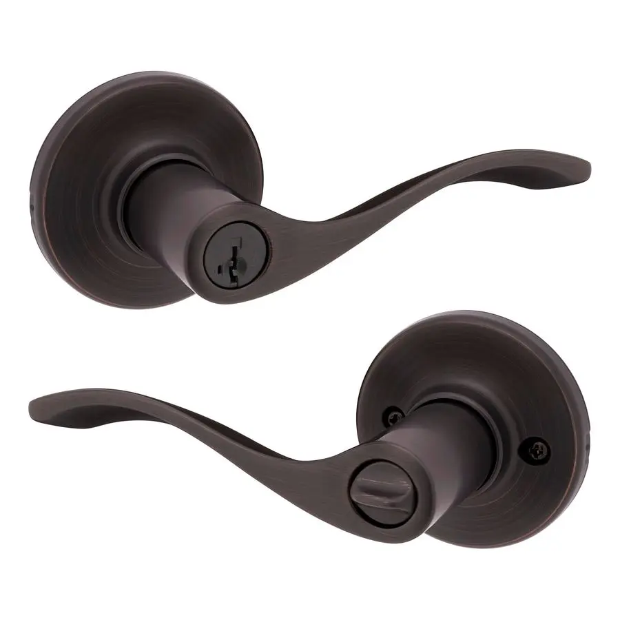 Balboa Entry Door Handle with Lock and Key, Secure Keyed Reversible Lever Exterior, for Front Entrance and Bedrooms, Venetian Br
Balboa Entry Door Handle with Lock and Key, Secure Keyed Reversible Lever Exterior, for Front Entrance and Bedrooms, Venetian Br