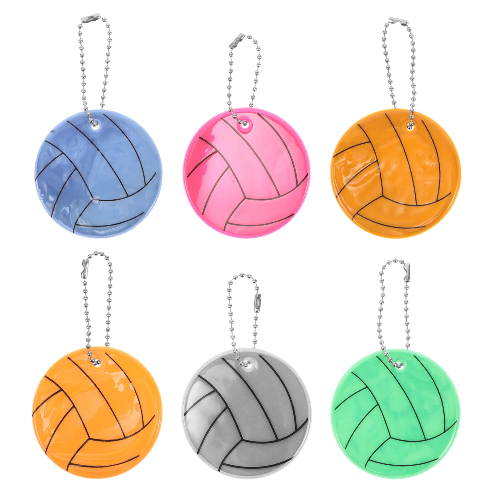6 Pcs Reflective Pendant Keychain Night Kids Volleyball Keychain Inspirational Backpack Gadgets Accessories
6 Pcs Reflective Pendant Keychain Night Kids Volleyball Keychain Inspirational Backpack Gadgets Accessories
