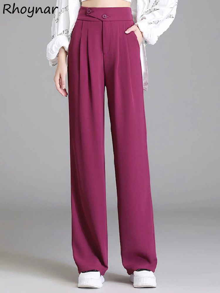 Casual Pants Women Wide Leg Trousers High Waist Office Lady Temper Kpop Fashion Pantalones Soft Baggy 6-Colors Harajuku Clothes
Casual Pants Women Wide Leg Trousers High Waist Office Lady Temper Kpop Fashion Pantalones Soft Baggy 6-Colors Harajuku Clothes