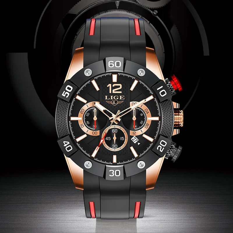 LIGE Fashion Luxury Quartz Man Watch Simple Dial Date Outdoor Casual Sports Silicone Strap Waterproof Watches Male Reloj Hombre
LIGE Fashion Luxury Quartz Man Watch Simple Dial Date Outdoor Casual Sports Silicone Strap Waterproof Watches Male Reloj Hombre