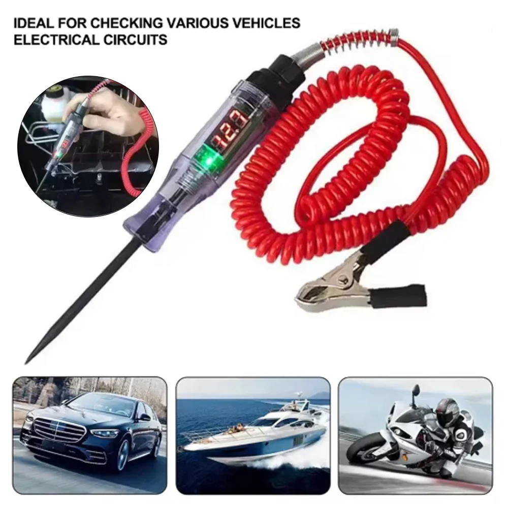 Car Voltage Tester LED Display Car Truck Circuit Tester Pen Probe Electric Fuse Test Light Voltage Pen Detector
Car Voltage Tester LED Display Car Truck Circuit Tester Pen Probe Electric Fuse Test Light Voltage Pen Detector