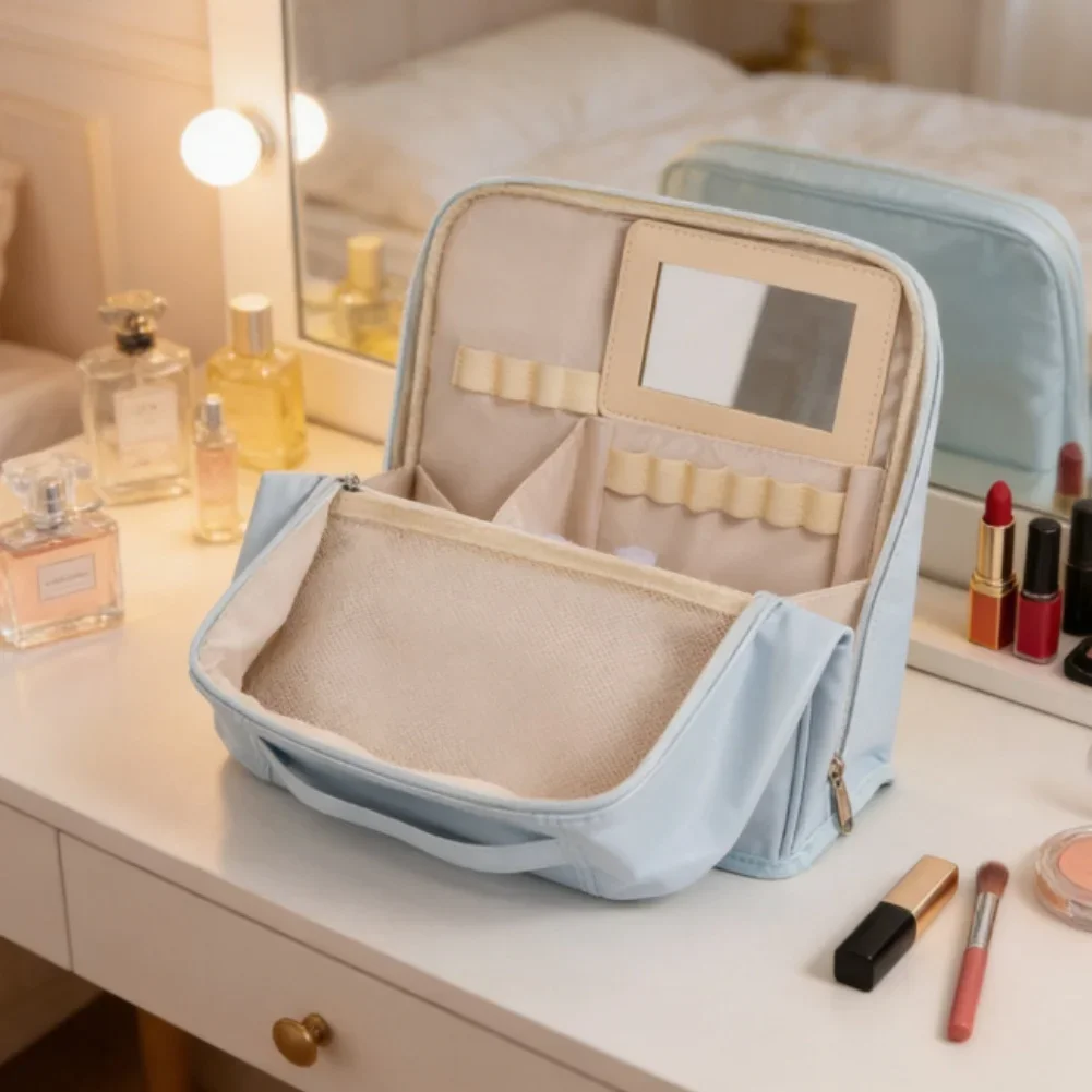 For Travel Use Cosmetic Organizer Waterproof Makeup Bag Travel Kit Organizer Handy Mirror Cosmetic Pouch Makeup Bag
For Travel Use Cosmetic Organizer Waterproof Makeup Bag Travel Kit Organizer Handy Mirror Cosmetic Pouch Makeup Bag