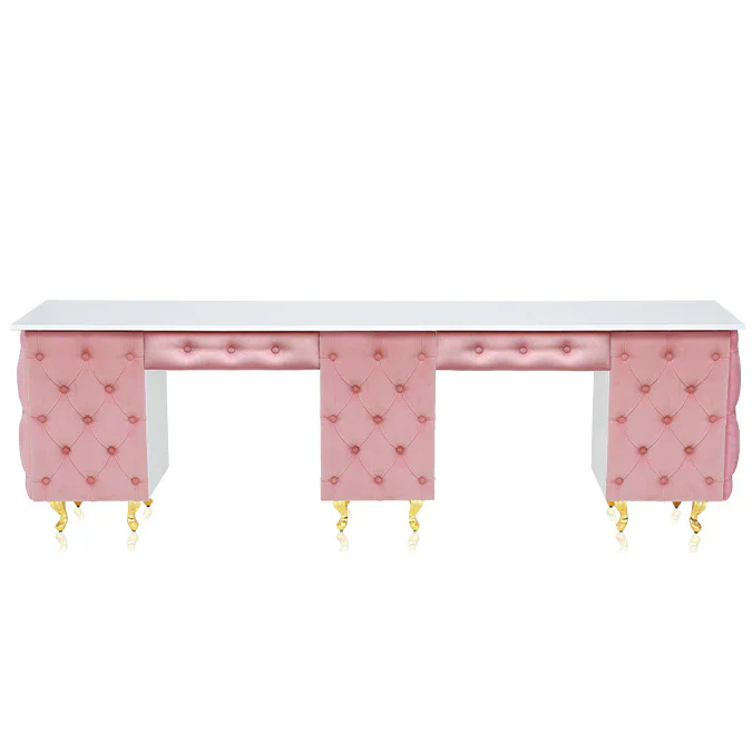 Beauty Salon Classic High Quality Nail Table Desk pink Luxury Large Wooden Nail Tables with Everything
Beauty Salon Classic High Quality Nail Table Desk pink Luxury Large Wooden Nail Tables with Everything