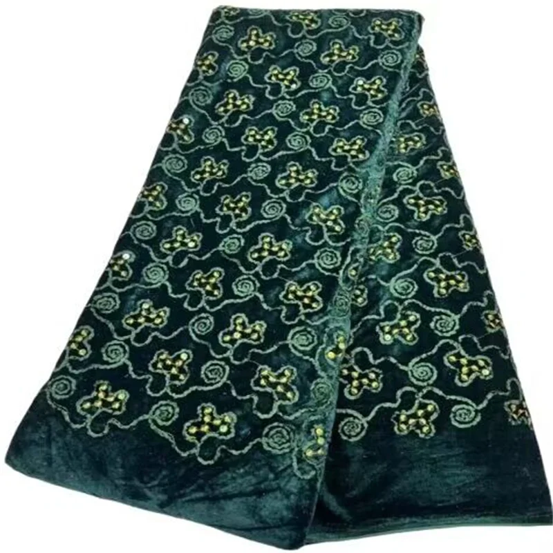 African Velvet Lace Fabric Green French Lace Fabric With Sequins High QualityNigerian Embroidery Lace Fabric For Party Dress
African Velvet Lace Fabric Green French Lace Fabric With Sequins High QualityNigerian Embroidery Lace Fabric For Party Dress