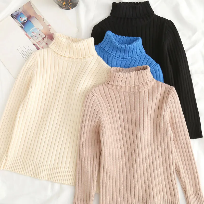 Children's Solid Color High Neck Pullover Knit New Boys and Girls' Autumn and Winter Underlay Shirt
Children's Solid Color High Neck Pullover Knit New Boys and Girls' Autumn and Winter Underlay Shirt