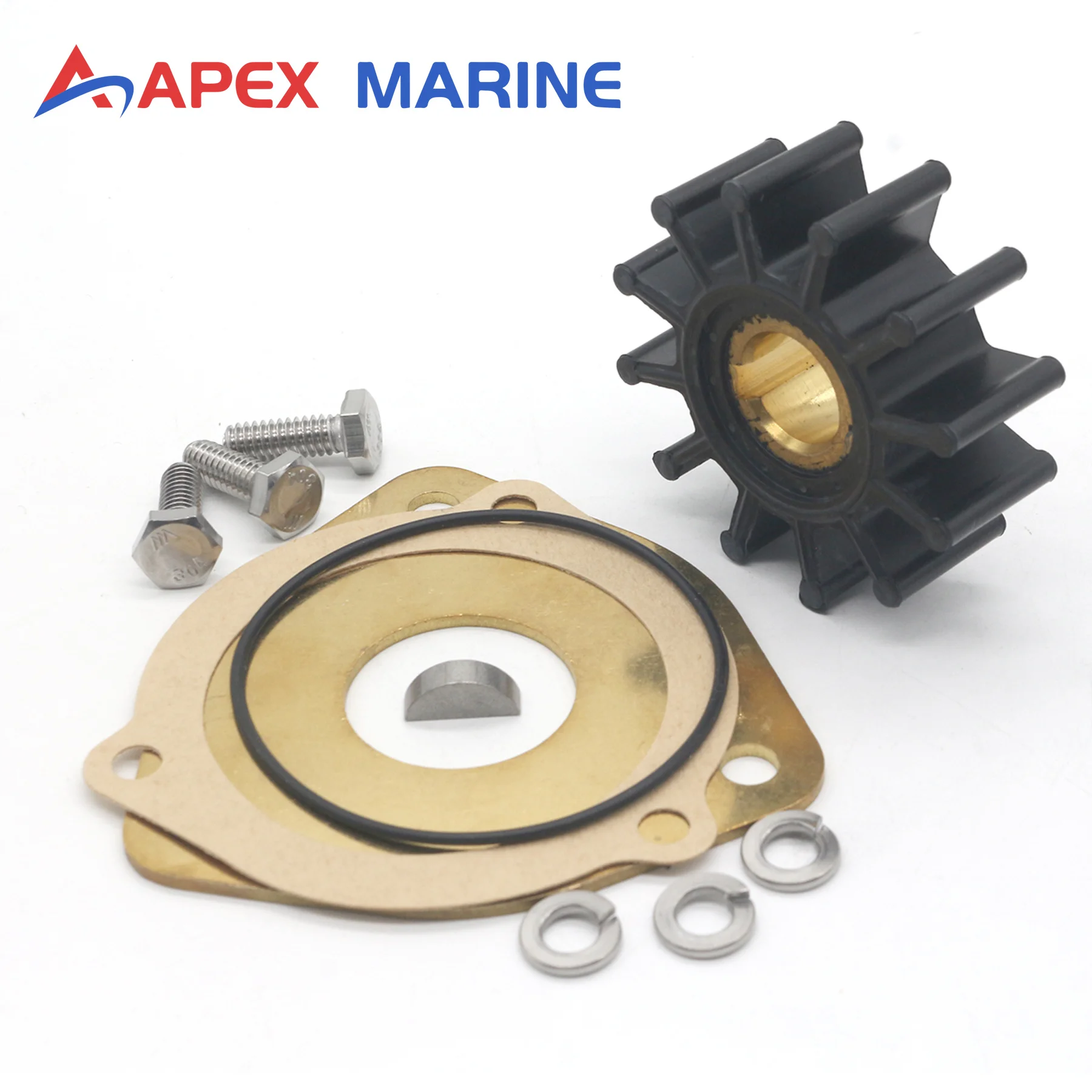 Flexible Impeller Service Kit with Plate Compatible with Volvo Penta OMC Cobra 3.0L 4.3L 5.0L 5.7L 7.4L 8.2L Marine Engine Pumps
Flexible Impeller Service Kit with Plate Compatible with Volvo Penta OMC Cobra 3.0L 4.3L 5.0L 5.7L 7.4L 8.2L Marine Engine Pumps