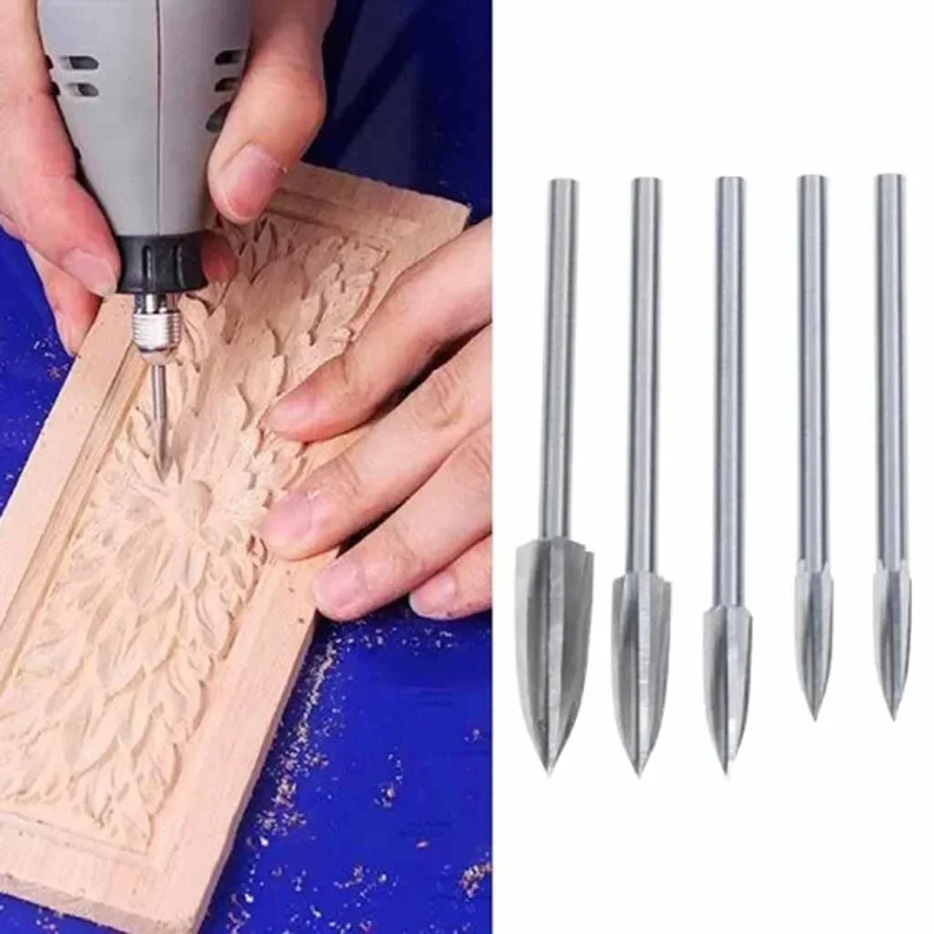 5Pcs/set Wood Carving Engraving Drill Bit Home Woodworking DIY Milling Cutter Carving Tools Steel Engraving Gouges Accessories
5Pcs/set Wood Carving Engraving Drill Bit Home Woodworking DIY Milling Cutter Carving Tools Steel Engraving Gouges Accessories