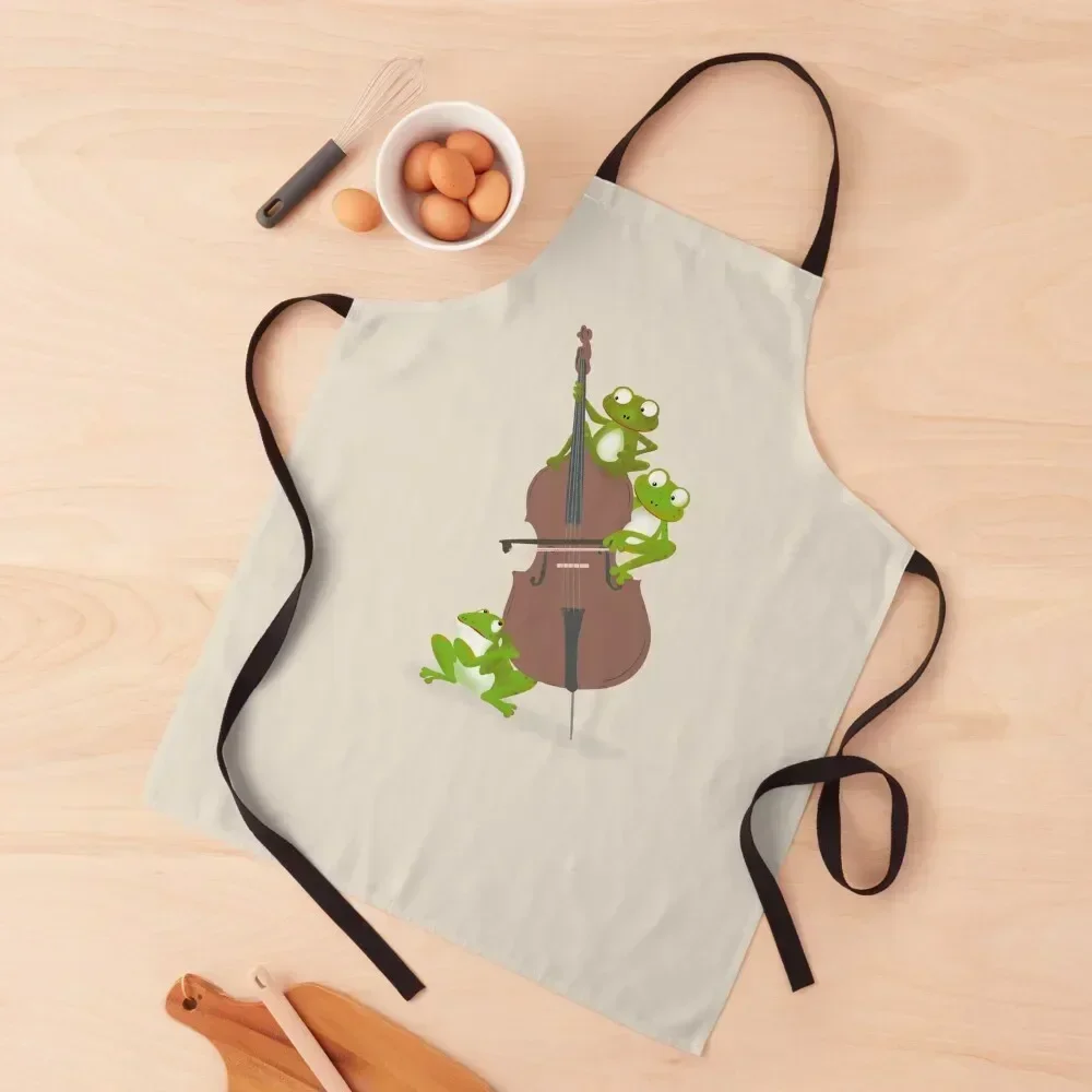 Three funny frogs playing the double bass Apron For Man Haircut chef for man Kitchen Kawaii Accessories work ladies Apron
Three funny frogs playing the double bass Apron For Man Haircut chef for man Kitchen Kawaii Accessories work ladies Apron