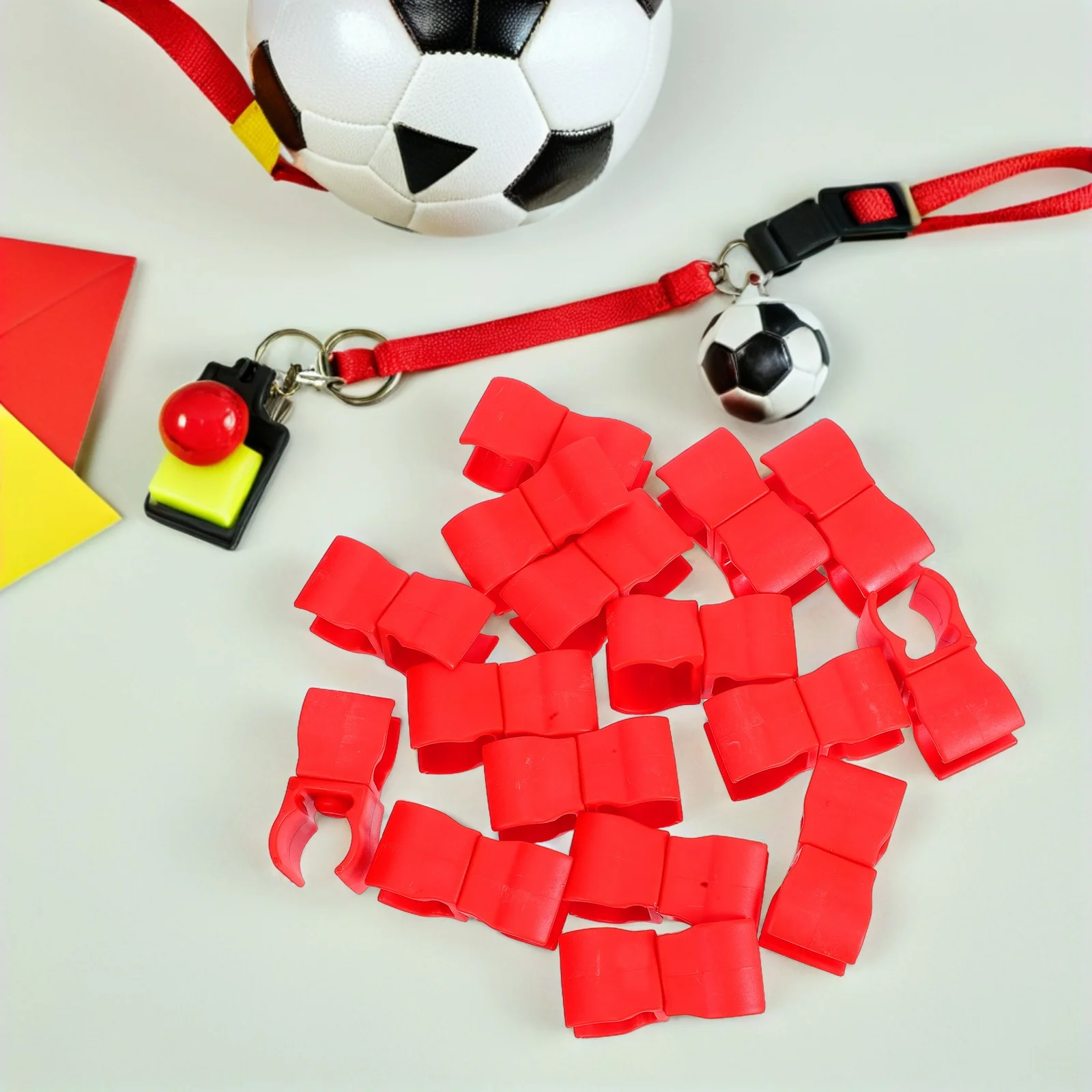 16Pcs Agility Pole Clamp Red Soccer Training Flag Connector Quick Release Buckle for Football Exercise Setup Football Equipment
16Pcs Agility Pole Clamp Red Soccer Training Flag Connector Quick Release Buckle for Football Exercise Setup Football Equipment