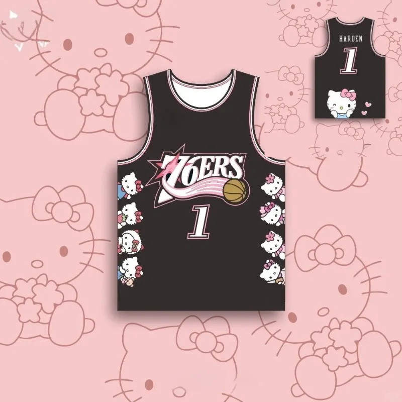 MOTO-2025 Hello Kitty Баскетбольная майка Женская футболка Спортивная тренировка Повседневная верхняя одежда для девочек Футболка Спортивная одежда Жилет Team Hot
MOTO-2025 Hello Kitty Баскетбольная майка Женская футболка Спортивная тренировка Повседневная верхняя одежда для девочек Футболка Спортивная одежда Жилет Team Hot