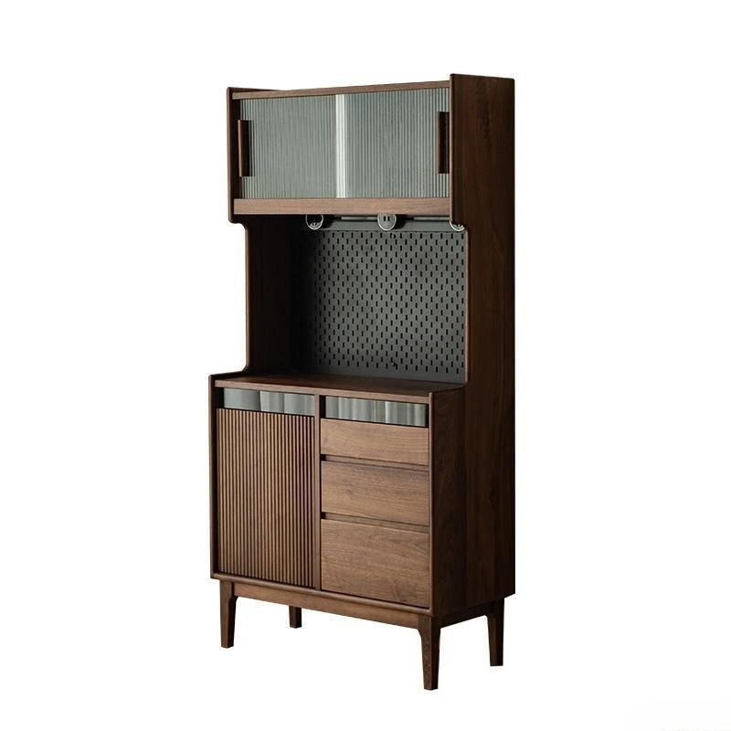 North American black walnut sideboard, solid wood wine cabinet, living room integrated against the wall, Nordic slate storage
North American black walnut sideboard, solid wood wine cabinet, living room integrated against the wall, Nordic slate storage