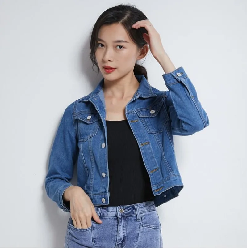 Vintage Cropped Jacket Women Short Coat Denim Jacket Jeans Cowboy Outerwear Black White Khaki Ladies Top Spring Summer Clothes
Vintage Cropped Jacket Women Short Coat Denim Jacket Jeans Cowboy Outerwear Black White Khaki Ladies Top Spring Summer Clothes