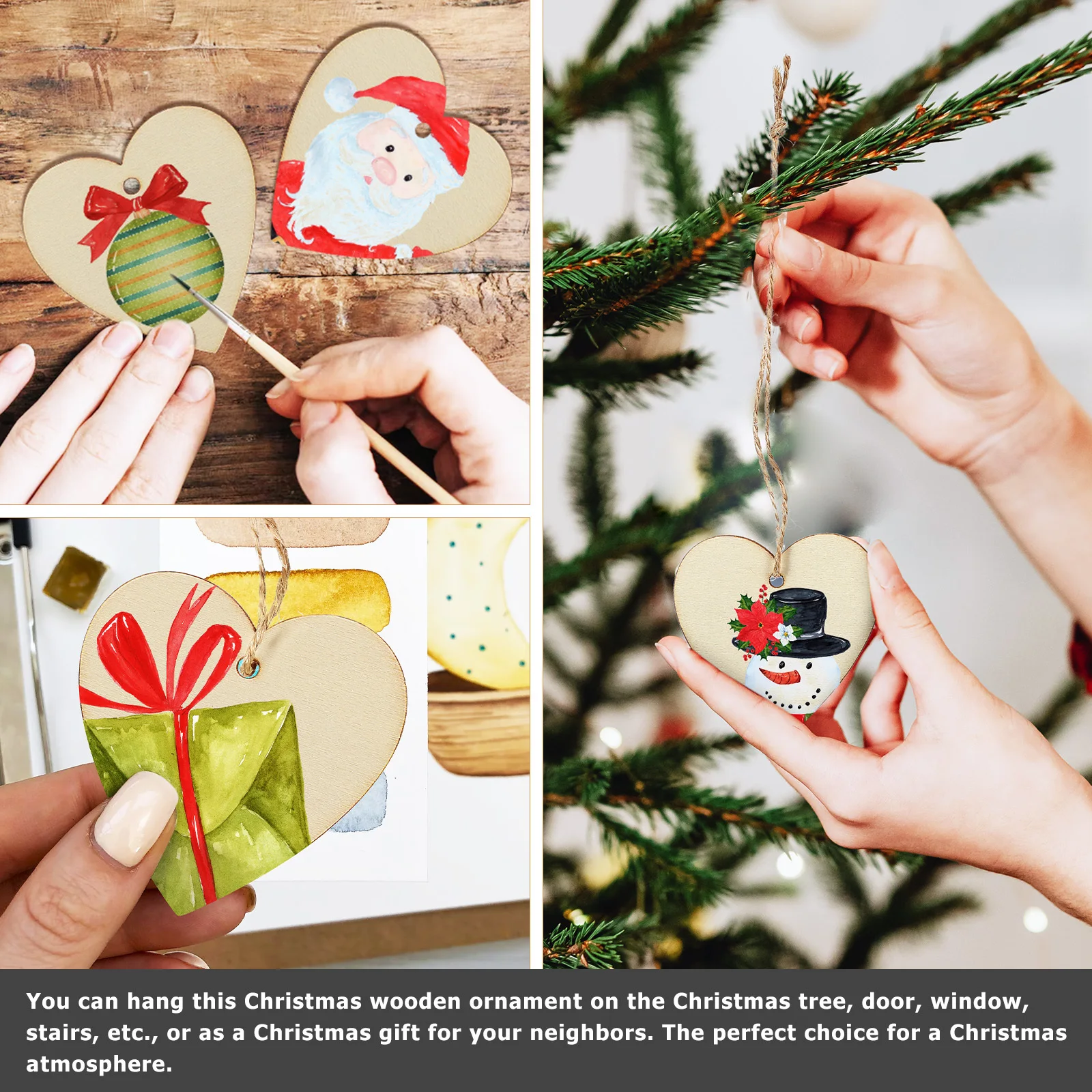 50Pcs Wooden Hearts Unfinished Wood Craft Blanks Paintable Hanging Ornaments for Wedding Christmas DIY Decorations Natural Wood
50Pcs Wooden Hearts Unfinished Wood Craft Blanks Paintable Hanging Ornaments for Wedding Christmas DIY Decorations Natural Wood